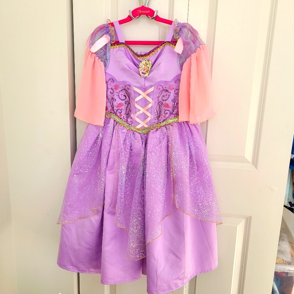 Halloween prince Rapunzel Puffy girl dress,Tangled movie, Halloween costume 👸💜